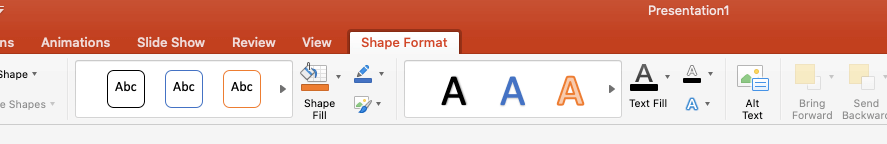 shape format