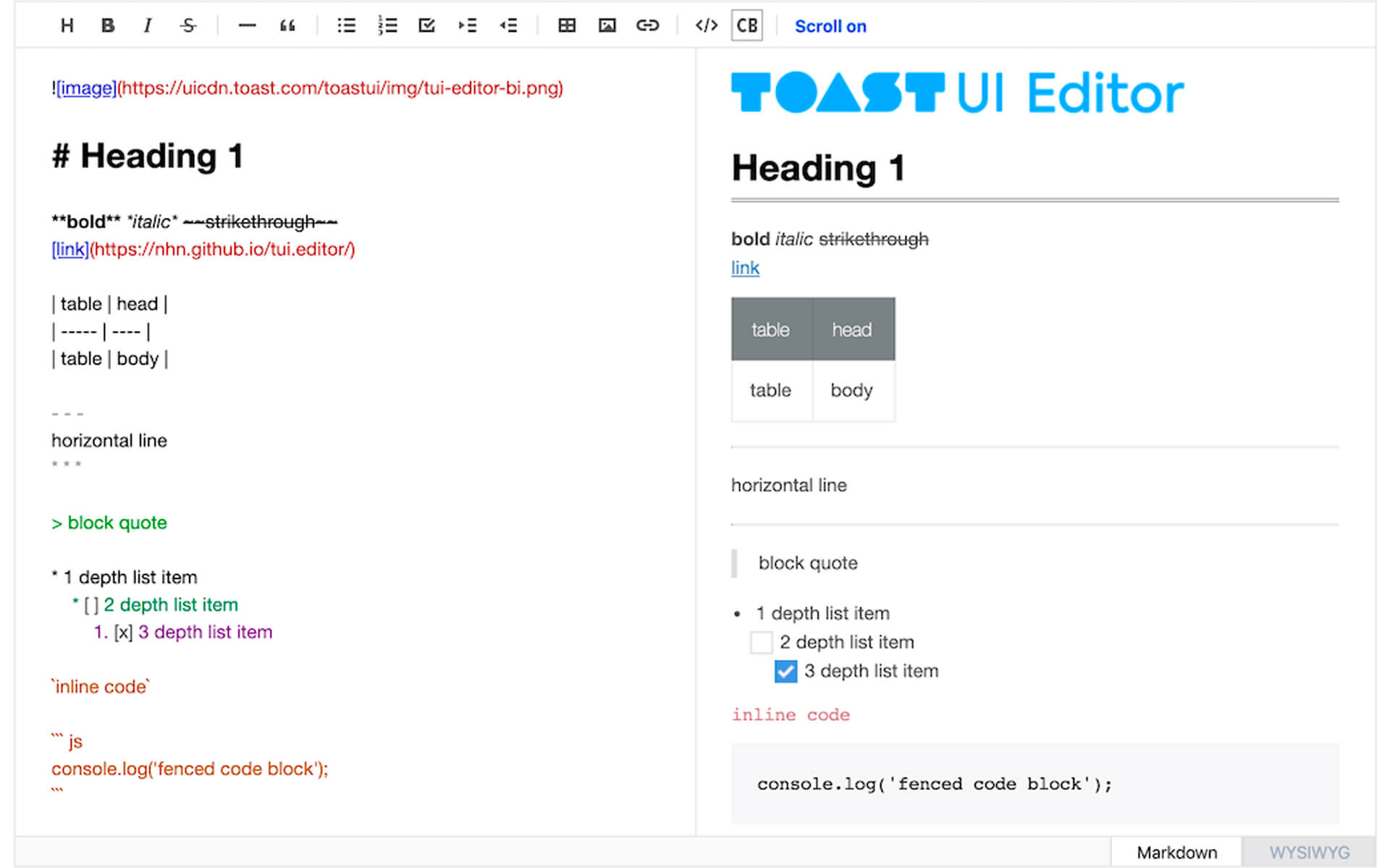 implementing a js markdown editor into your application